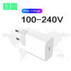 denmen ładowarka sieciowa dc06 typ-c + kabel typ-c - lightning 3.6a 20w 1m power delivery pd biały dc06l
