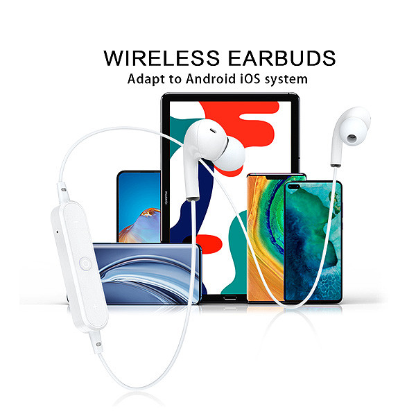 słuchawki douszne stereo bluetooth denmen dl05 czarne kanałowe