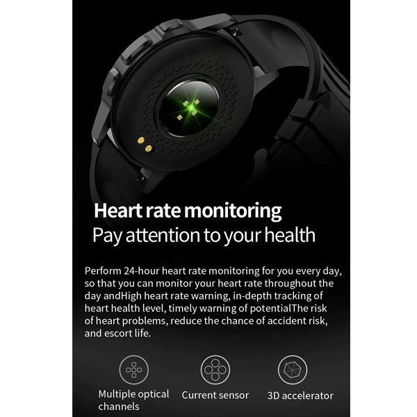 zegarek sportowy smartwatch senbono x28 czerwony full hd 360x360, pomiar spo2, metalowa koperta