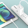 somostel ładowarka sieciowa usb + kabel usb - typ-c 2.1a 10w 1m biały sms-a31