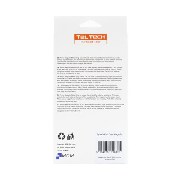 teltech nakładka magsafe case do iphone 15 pro max transparentny
