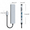 ecobox adapter typ-c rozdzielacz hdmi + typ-c + usb + czytnik kart dex