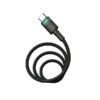 kabel usb typ-c do typ-c pd usb-c denmen czarny oplot 1m d62 100w