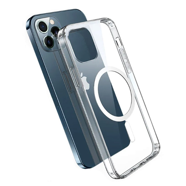 ecobox magsafe magnetic case do iphone 14 pro max przeźroczysty etui nakładka transparent