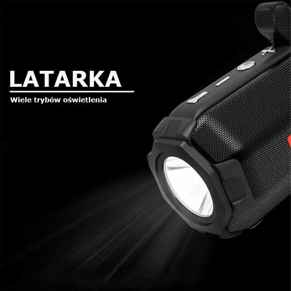 głośnik bluetooth speaker denmen 3w czarny tf bt 5.0 rozmowy dr07