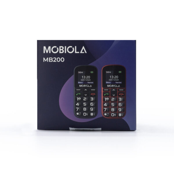telefon gsm mobiola mb200 2g telefon dla seniora czerwony