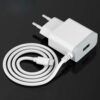 denmen biała ładowarka sieciowa usb + kabel typ-c dc09t-w 2,4a