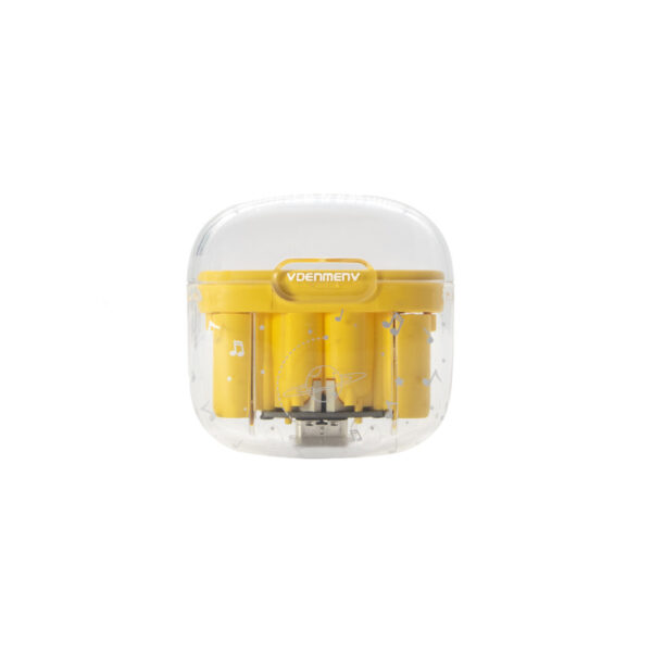 słuchawki bluetooth denmen earbuds żółte dl29 tws