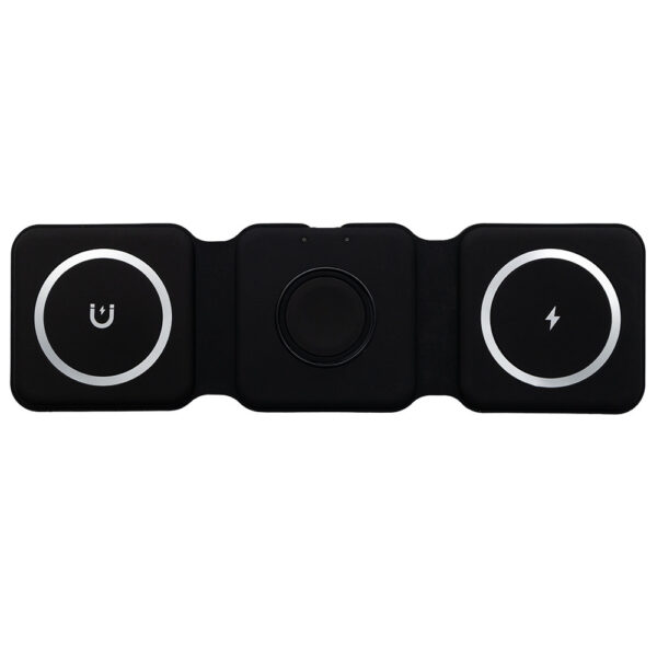 ecobox ładowarka magsafe bezprzewodowa czarny 3w1 15w