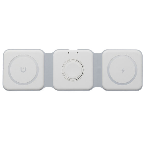 ecobox ładowarka magsafe bezprzewodowa biały 3w1 15w