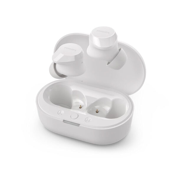 słuchawki philips douszne tws bezprzewodowe bluetooth true wireless białe phil-tat1209wt/00