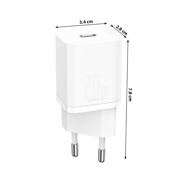 baseus ładowarka sieciowa usb-c type-c pd qc3.0 20w 3311 - uniwersalny ccsup-b02