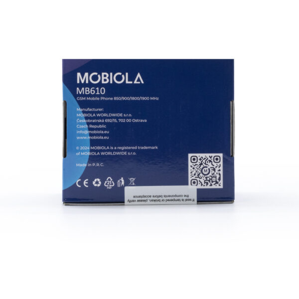 mobiola telefon dla seniora mb610 2g niebieski z klapką