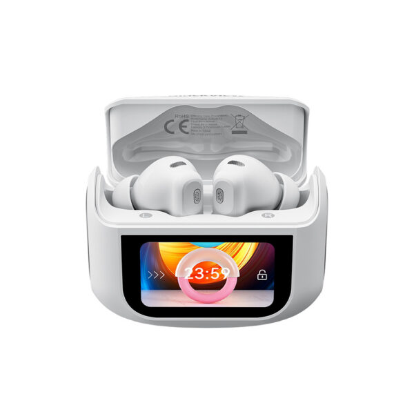 blackview słuchawka bluetooth airbuds 12 tws bt 5.4 lcd biały 400mah