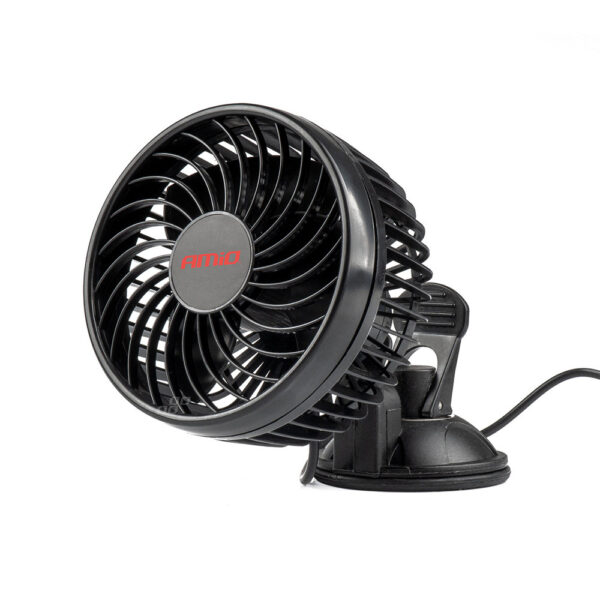 wentylator wiatrak samochodowy z przyssawką 12v amio-03001