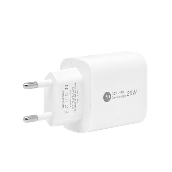 ecobox ładowarka sieciowa pax 20w biały usb+typ-c single