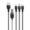 zestaw ecobox transmiter fm 12/24 v bluetooth 2 x usb + pd 20w + kabel usb 3w1 czarny 2,4a