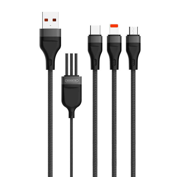 zestaw ecobox transmiter fm 12/24 v bluetooth 2 x usb + pd 20w + kabel usb 3w1 czarny 2,4a