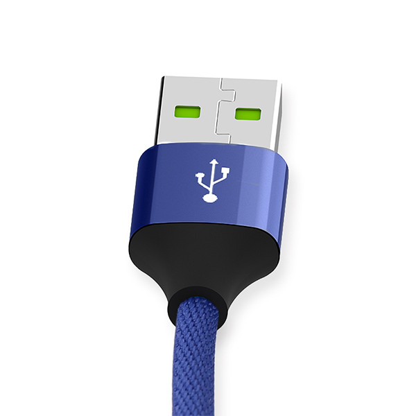kabel usb 3w1 3.4a somostel niebieski 3400mah quick charger qc 3.0 1,2m powerline sms-bw03