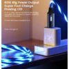 somostel kabel typ-c - lightning 3.1a 20w 1.2m quick charge qc3.0 czerwony sms-by02