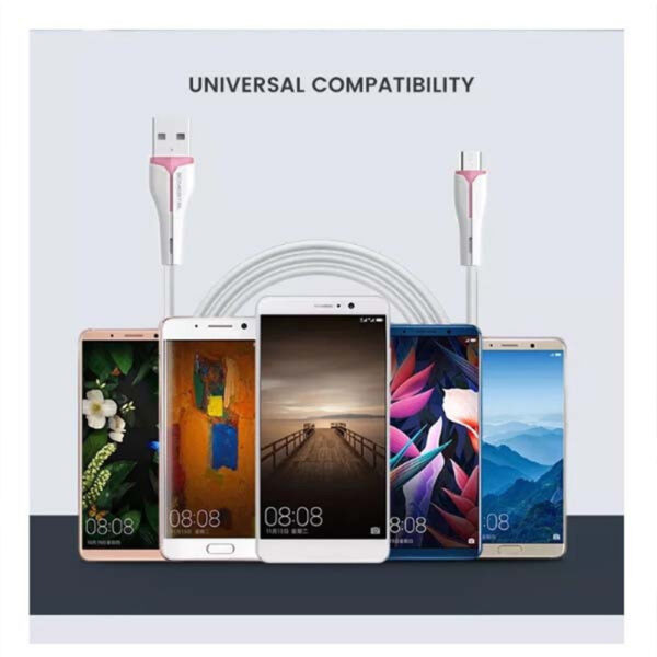 somostel kabel usb - lightning 2.4a 30w 1m quick charge qc3.0 biały powerline sms-bp08