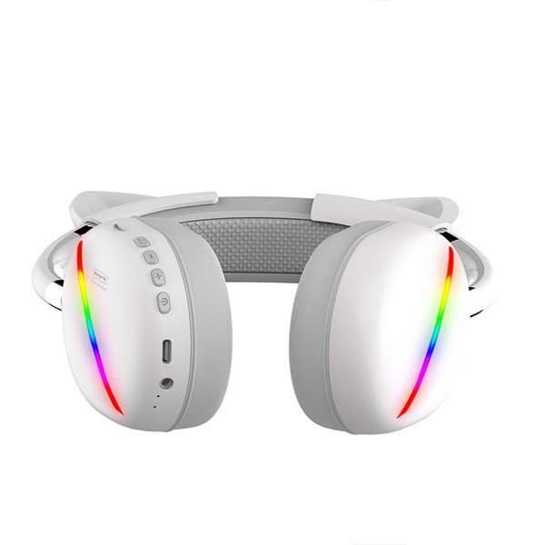 somostel słuchawki bluetooth nauszne cj17 bt 5.0 biały stero sms-cj17