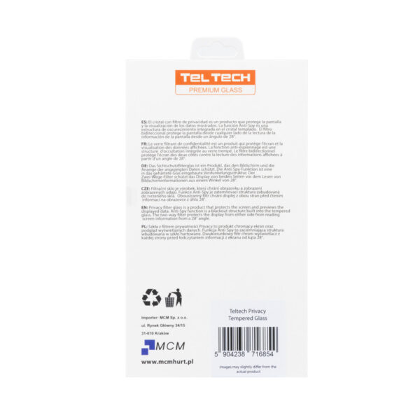 teltech szkło hartowane privacy do iphone 16 pro max / 17 pro max
