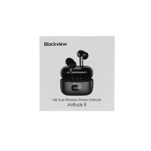 blackview słuchawki bluetooth airbuds 8 tws bt 5.3 czarny 400mah
