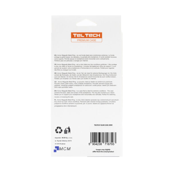 teltech nakładka slim case 2mm do iphone 16 pro max 2mm transparentny