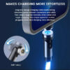 somostel kabel 3w1 usb - typ-c / microusb / lightning 3.1a 30w 1.2m quick charge qc3.0 niebieski sms-by04