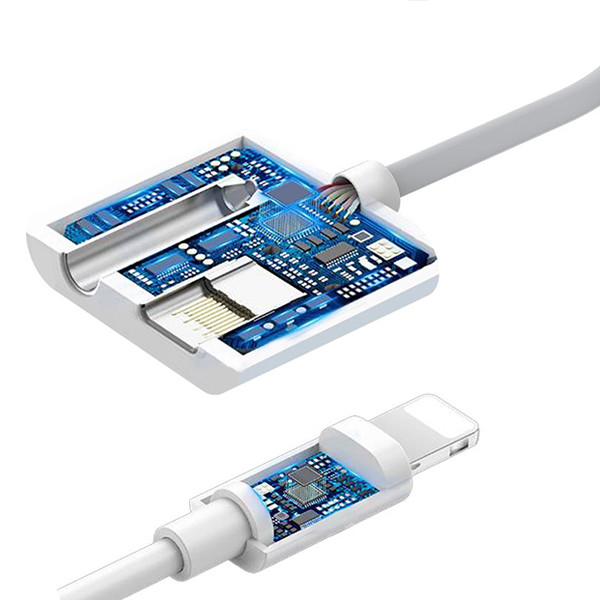 adapter hf iphone somostel biały sms-bz03 audio jack + zasilanie ver bt