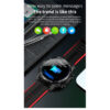 zegarek sportowy smartwatch czarny czerwony senbono s30