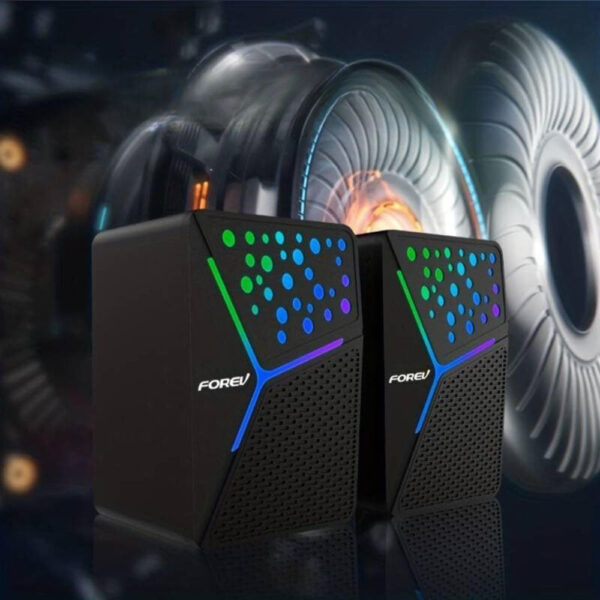 forev głośniki stero czarne pc podświetlane fv-206