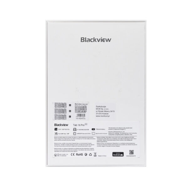 blackview tablet tab 16 pro lte 8+16gb/256gb 11cali