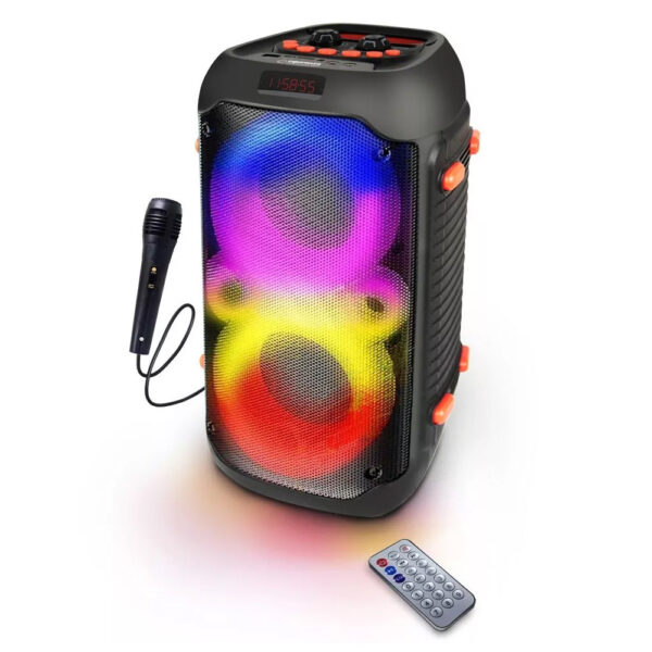 esperanza głośnik bt fm led rgb karaoke singer