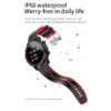 zegarek sportowy smartwatch czarny czerwony senbono s30