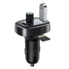 baseus transmiter fm bluetooth 4.2 mp3 + ładowarka samochodowa 2x usb 3.4a zestaw głośnomówiący microsd ccmt000301