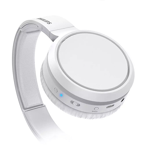 słuchawki nauszne bezprzewodowe bluetooth philips białe tah5205wt/00