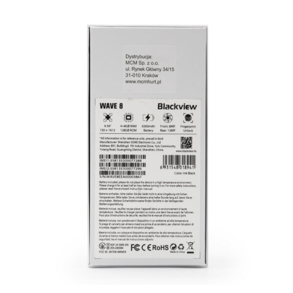 blackview smartfon wave 8 4gb/128gb black