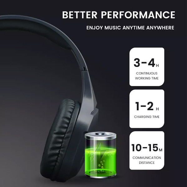 somostel słuchawki bluetooth nauszne cj08 bt 5.0 niebieski stero sms-cj08