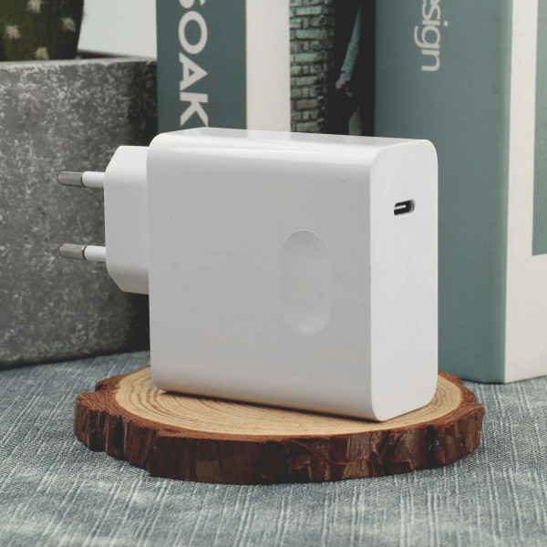 somostel ładowarka sieciowa gan typ-c + kabel typ-c - lightning 65w 1m power delivery pd biały gan sms-q15
