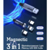 somostel kabel 3w1 usb - typ-c / microusb / lightning 3.1a 30w 1.2m quick charge qc3.0 niebieski sms-by04