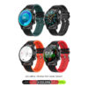 zegarek sportowy smartwatch czarny czerwony senbono s30