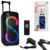 rgb głośnik bluetooth ltc 2x8`` 400w, 2 mikrofony i pilot usb/sd/aux 7200mah lxpa8810