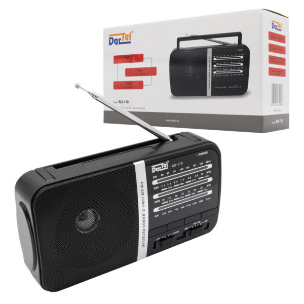 dartel przenośne radio analogowe rd-170 czarne