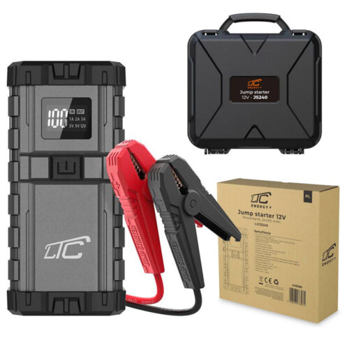 jump starter ltc rozruch 24000mah/2500a power bank qc type-c pd 65w/usb out 3a dc 12v