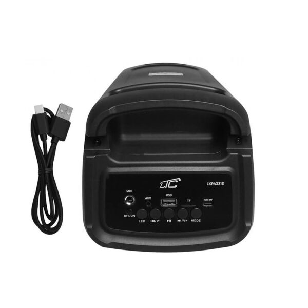 rgb głośnik bluetooth ltc 2x3`` usb/sd/aux 4000mah lxpa3313
