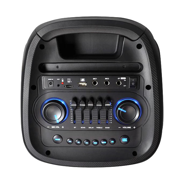 rgb głośnik bluetooth ltc 2x8`` 400w, 2 mikrofony i pilot usb/sd/aux 7200mah lxpa8810