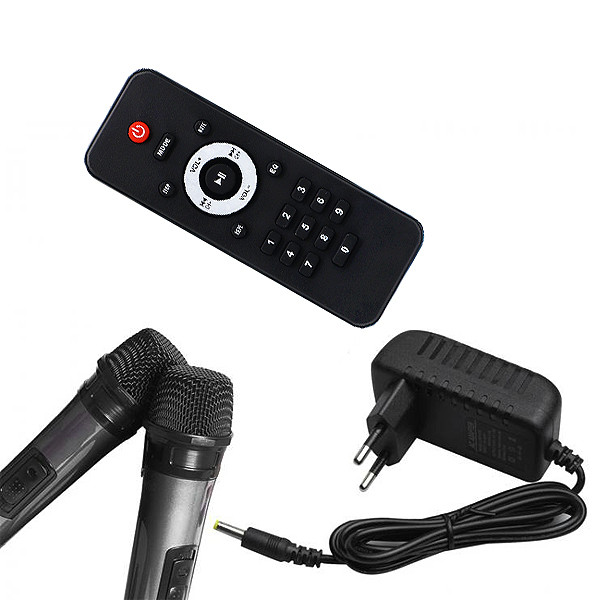 rgb głośnik bluetooth ltc 2x8`` 400w, 2 mikrofony i pilot usb/sd/aux 7200mah lxpa8810