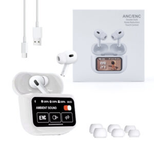blackview słuchawka bluetooth airbuds 12 tws bt 5.4 lcd biały 400mah